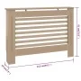 Radiator cover MDF 112x19x81.5 cm by vidaXL, Accessories for heating radiators - Ref: Foro24-288184, Price: 67,63 €, Discount: %