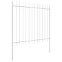 Cerca de jardín Blanco 1.7 x 1.5 m