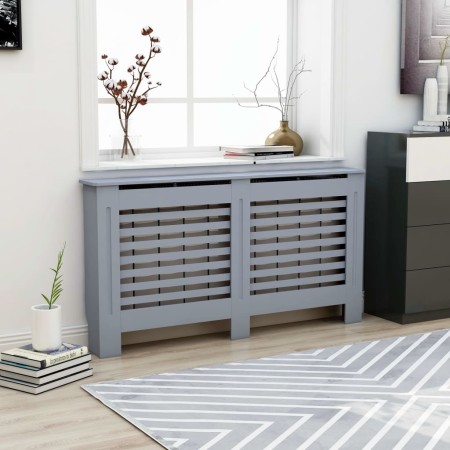 Anthrazitgraue MDF-Heizkörperabdeckung 152x19x81,5 cm von vidaXL, Zubehör für Heizkörper - Ref: Foro24-288185, Preis: 82,68 €...