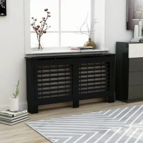 MDF Heizkörperabdeckung schwarz 152x19x81,5 cm von vidaXL, Zubehör für Heizkörper - Ref: Foro24-288186, Preis: 90,91 €, Rabat...