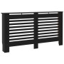Radiator cover in black MDF 152x19x81.5 cm by vidaXL, Accessories for heating radiators - Ref: Foro24-288186, Price: 83,09 €,...