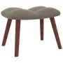 Silla mecedora con reposapiés terciopelo gris claro by vidaXL, Rocking chairs - Ref: Foro24-328150, Price: 166,06 €, Discount: %