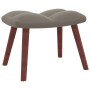 Silla mecedora con reposapiés terciopelo gris claro by vidaXL, Rocking chairs - Ref: Foro24-328150, Price: 166,79 €, Discount: %