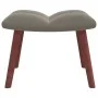 Silla mecedora con reposapiés terciopelo gris claro by vidaXL, Rocking chairs - Ref: Foro24-328150, Price: 166,06 €, Discount: %