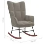 Silla mecedora con reposapiés terciopelo gris claro by vidaXL, Rocking chairs - Ref: Foro24-328150, Price: 166,06 €, Discount: %