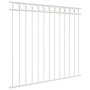Cerca de jardín Blanco Acero