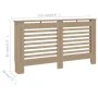 MDF-Heizkörperabdeckung 152x19x81,5 cm von vidaXL, Zubehör für Heizkörper - Ref: Foro24-288187, Preis: 77,40 €, Rabatt: %