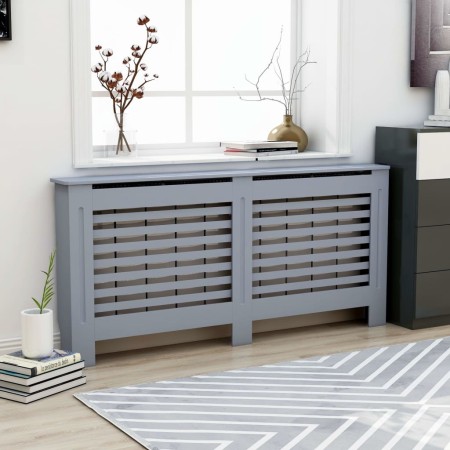 Anthrazitgraue MDF-Heizkörperabdeckung 172x19x81,5 cm von vidaXL, Zubehör für Heizkörper - Ref: Foro24-288188, Preis: 89,20 €...