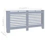 Anthrazitgraue MDF-Heizkörperabdeckung 172x19x81,5 cm von vidaXL, Zubehör für Heizkörper - Ref: Foro24-288188, Preis: 87,71 €...