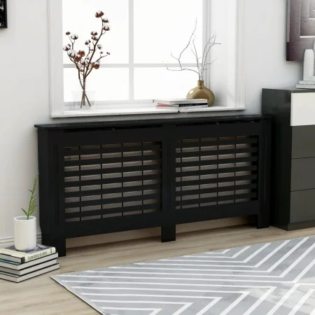 Cubierta para radiador MDF negro 172x19x81,5 cm de vidaXL, Accesorios para radiadores de calefacción - Ref: Foro24-288189, Pr...
