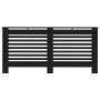 Cubierta para radiador MDF negro 172x19x81,5 cm
