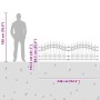 Cerca de jardín 115 cm Acero con recubrimiento en polvo