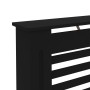 Cubierta para radiador MDF negro 172x19x81,5 cm