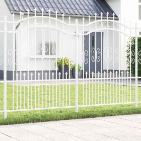 Cerca de jardín 190 cm Acero con recubrimiento en polvo