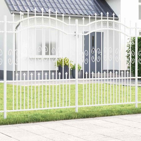 Cerca de jardín 190 cm Acero con recubrimiento en polvo