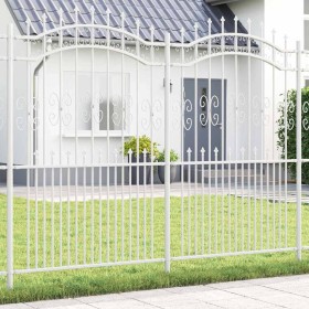 Cerca de jardín 215 cm Acero con recubrimiento en polvo Cerca de jardín 215 cm Acero con recubrimiento en polvo