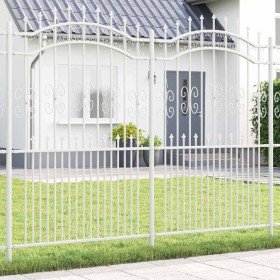 Cerca de jardín 215 cm Acero con recubrimiento en polvo