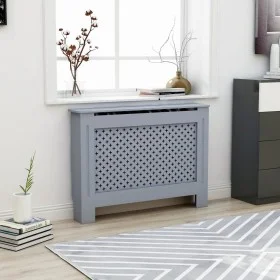 Anthrazitgraue MDF-Heizkörperabdeckung 112x19x81,5 cm von vidaXL, Zubehör für Heizkörper - Ref: Foro24-288191, Preis: 92,07 €...