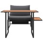 Conjunto de Comedor de Jardín 2 pcs Antracita Acero