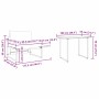Conjunto de Comedor de Jardín 2 pcs Gris claro Acero