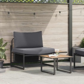 Conjunto de sofá de jardín 2 pcs Antracita Acero