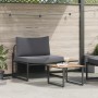 Conjunto de sofá de jardín 2 pcs Antracita Acero