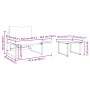 Conjunto de sofá de jardín 2 pcs Antracita Acero