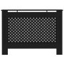 Radiator cover in black MDF 112x19x81.5 cm by vidaXL, Accessories for heating radiators - Ref: Foro24-288192, Price: 101,56 €...