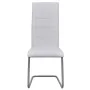 Cantilever dining chairs 6 units white synthetic leather by vidaXL, dining chairs - Ref: Foro24-272419, Price: 310,49 €, Disc...