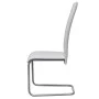 Cantilever dining chairs 6 units white synthetic leather by vidaXL, dining chairs - Ref: Foro24-272419, Price: 310,49 €, Disc...