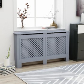 Anthrazitgraue MDF-Heizkörperabdeckung 152x19x81,5 cm von vidaXL, Zubehör für Heizkörper - Ref: Foro24-288194, Preis: 98,13 €...