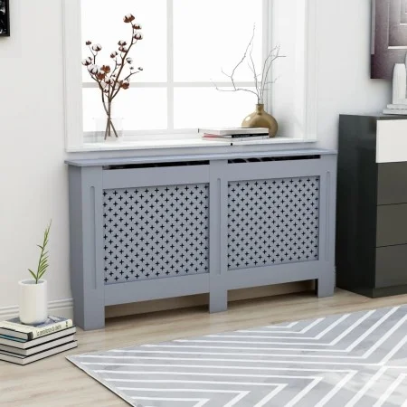 Anthrazitgraue MDF-Heizkörperabdeckung 152x19x81,5 cm von vidaXL, Zubehör für Heizkörper - Ref: Foro24-288194, Preis: 96,65 €...