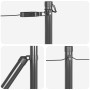 Postes de cerca Manual 7 pcs Gris Ø32mm 80 cm Acero galvanizado