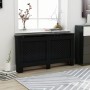 Schwarze MDF-Heizkörperabdeckung 152x19x81,5 cm von vidaXL, Zubehör für Heizkörper - Ref: Foro24-288195, Preis: 103,58 €, Rab...