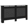 Schwarze MDF-Heizkörperabdeckung 152x19x81,5 cm von vidaXL, Zubehör für Heizkörper - Ref: Foro24-288195, Preis: 97,79 €, Raba...