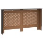 Schwarze MDF-Heizkörperabdeckung 152x19x81,5 cm von vidaXL, Zubehör für Heizkörper - Ref: Foro24-288195, Preis: 103,58 €, Rab...