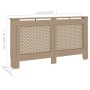 MDF-Heizkörperabdeckung 152x19x81,5 cm von vidaXL, Zubehör für Heizkörper - Ref: Foro24-288196, Preis: 99,05 €, Rabatt: %