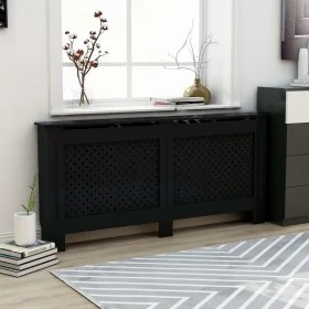 Schwarze MDF-Heizkörperabdeckung 172x19x81,5 cm von vidaXL, Zubehör für Heizkörper - Ref: Foro24-288198, Preis: 134,03 €, Rab...