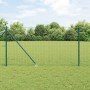 Postes de cerca 13 pcs Verde Ø32mm 160 cm Acero galvanizado