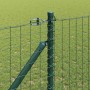 Postes de cerca 13 pcs Verde Ø32mm 160 cm Acero galvanizado