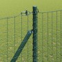 Postes de cerca 13 pcs Verde Ø32mm 180 cm Acero galvanizado