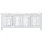 White MDF radiator cover 205 cm by vidaXL, Accessories for heating radiators - Ref: Foro24-325547, Price: 132,59 €, Discount: %