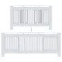 White MDF radiator cover 205 cm by vidaXL, Accessories for heating radiators - Ref: Foro24-325547, Price: 132,59 €, Discount: %