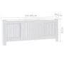 White MDF radiator cover 205 cm by vidaXL, Accessories for heating radiators - Ref: Foro24-325547, Price: 132,59 €, Discount: %