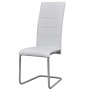 Cantilever dining chairs 2 units white synthetic leather by vidaXL, dining chairs - Ref: Foro24-242287, Price: 118,54 €, Disc...