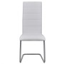 Cantilever dining chairs 2 units white synthetic leather by vidaXL, dining chairs - Ref: Foro24-242287, Price: 118,54 €, Disc...
