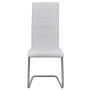 Cantilever dining chairs 2 units white synthetic leather by vidaXL, dining chairs - Ref: Foro24-242287, Price: 117,31 €, Disc...