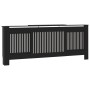 Cubierta para radiador MDF negro 205 cm
