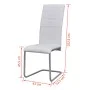 Cantilever dining chairs 2 units white synthetic leather by vidaXL, dining chairs - Ref: Foro24-242287, Price: 117,31 €, Disc...