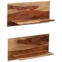 Wandregale 2 Stück aus massivem Palisanderholz 58x26x20 cm von vidaXL, Regale und Regale - Ref: Foro24-247930, Preis: 83,07 €...